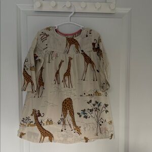 Giraffe Print Long Sleeve Dress